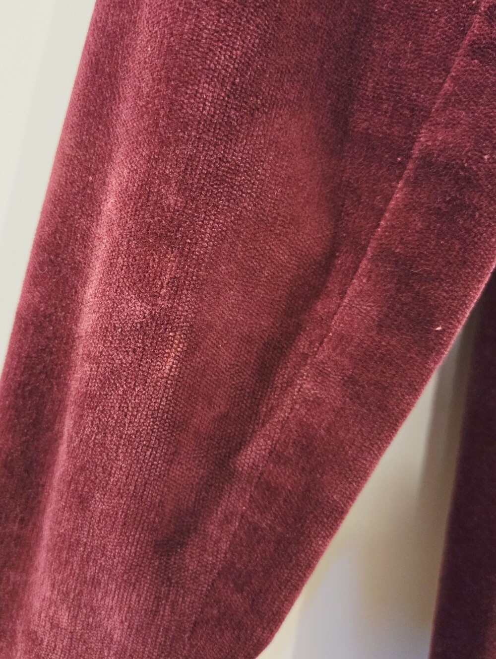 Vintage Tristan & Iseut Velvet Jacket | 90s Burgundy Embroidered Long Blazer XS - Picture 11 of 14